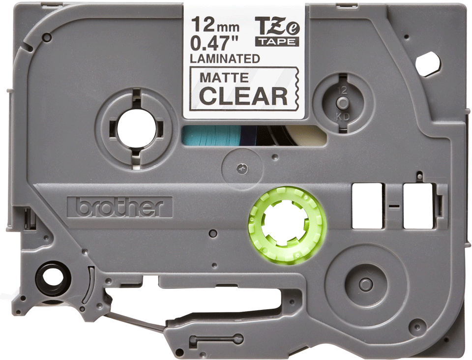 Brother TZeM31: оригинальная кассета с лентой для печати ламинированных наклеек черным на прозрачном матовом фоне, ширина: 12 мм. 2